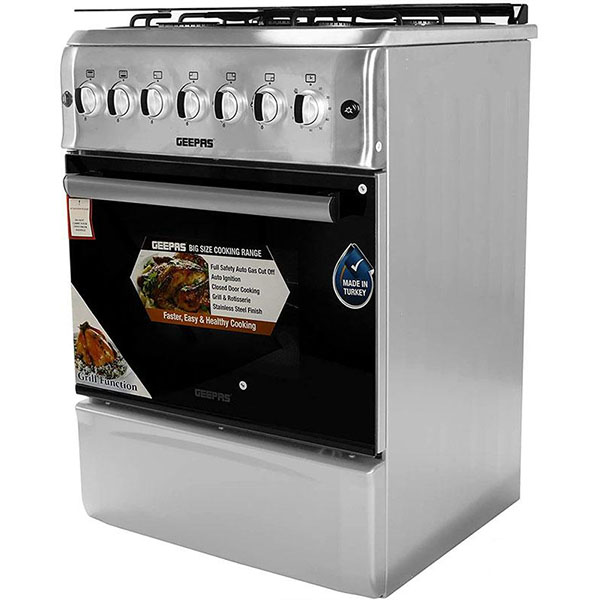 Geepas 4 Burner With Safety Grill Rotisserie Gas Cooker Realkaizen