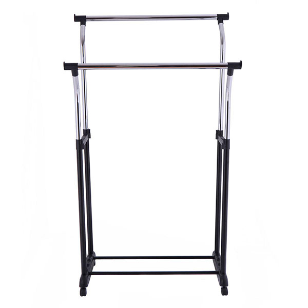 Mainstays Double Adjustable Rolling Garment Rack – Realkaizen