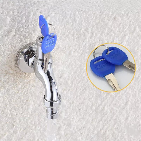 Modern Water Tap Faucet Household-outdoor With Lock Key Anti-theft ...